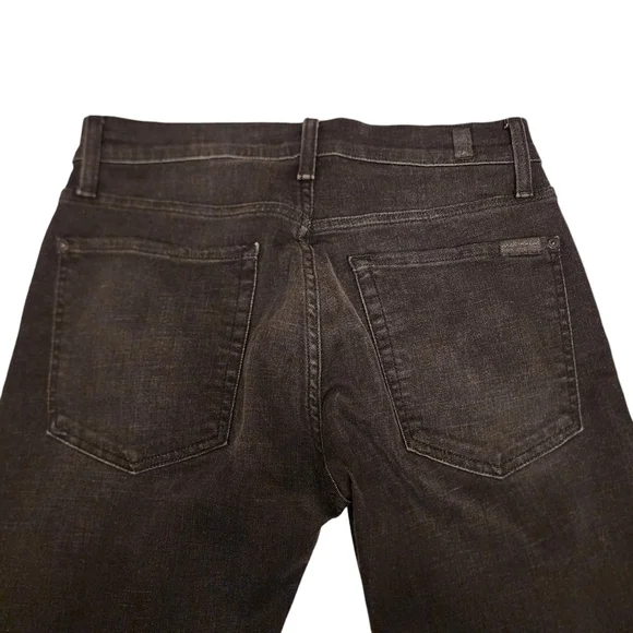 7 For All Man Kind Men's The Straight Black Slim Jeans 31 - Picture 13 of 16